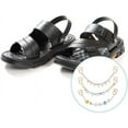thumbnail image 6 of 6Pcs 3 Styles Candy Series Acrylic Boot Strap Chains with Plastic Shoe Strap Buckle Clasps Golden 255~260mm 2pcs/style, 6 of 7