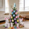 thumbnail image 5 of 1/2PCS Easter Plush Rabbit Miniature Tree Topper Ornaments Easter Tree Topper Decorations Mini Rabbit Ornaments for Holiday Spring Trees Party Supplies Home Decor, 5 of 10