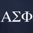 thumbnail image 3 of CafePress - Alpha Sigma Phi Greek Letters White T Shirt - Women's Traditional Fit Dark T-Shirt, 3 of 4