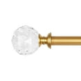 thumbnail image 5 of 3/4 Inch Diameter Adjustable Curtain Metal Rod with Round Clear Acrylic Ball Finials，48 to 84 Inch, 5 of 7
