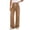 Brown-a, variant on Vivianyo HD Women's Drawstring Waist Pull On Wide Leg Long Denim Trousers, Soft Loose Cut Full Length Pants for Daily Shopping Casual Street Wear, Sizes S-2XL
