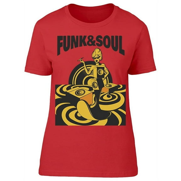 Graphic Funk And Soul T-Shirt Women -Image by Shutterstock, Female Large