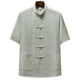 thumbnail image 1 of pstuiky camisetas de hombre, Camisa informal de manga corta, cuello alto, lisa y cómoda para hombre camisas casuales para hombre l, 1 of 3