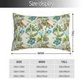 thumbnail image 2 of Rateoe Meadow Plants And Butterflies Pattern Decorative Pillow Case,Throw Pillow Covers,Plush Pillow Cover,Soft Pillow Case,Velvet Pillow Case-14"x20", 2 of 6