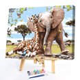 thumbnail image 2 of Wdftyju Animales en la tierra pintura al óleo por números imagen sin marco (elefante ZC3020) Wdftyju 5xd0ag2zz7me5wr6D03, 2 of 9