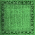 thumbnail image 1 of Ahgly Company Indoor Square Oriental Emerald Green Industrial Area Rugs, 7' Square, 1 of 4