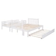 thumbnail image 2 of Twin Over Twin/Full Bunk Bed with Twin Size Trundle White, 2 of 9