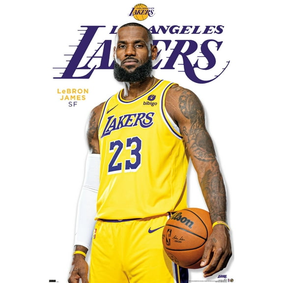 NBA Los Angeles Lakers - LeBron James Feature Series 23 Wall Poster, 22.375" x 34"