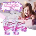 thumbnail image 3 of Patins à Roulettes pour Filles Garçons pour Enfants 4 Tailles Réglables Lumineux, 3 of 7