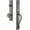 Antique Pewter, variant on Grandeur 849188 Carre Solid Brass Rose Dummy "S" Grip Handleset - Brass
