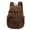 Coffee, variant on Vintage Canvas Travel Laptop Backpack Leather Rucksack Knapsack Unisex Casual Backpack 17inch School Computer Bag Hiking Bag Gifts for Men & Women Army Green L