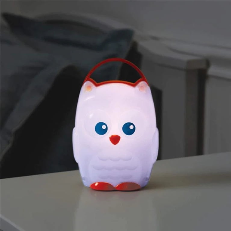 Reborn Glass Owl Night Light - Recycled Glass Mosaic Nightlight, 5" Tall, 4W Bulb Included
