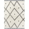 thumbnail image 2 of Hauteloom Shae Living Room, Bedroom Area Rug - Bohemian, Transitional - High Pile - Black, Cream - 18" x 18" Sample, 2 of 7