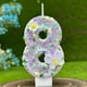 thumbnail image 4 of pstuiky Decoración digital de pastel con vela de cumpleaños vela para fiesta de celebración del primer cumpleaños flor, 4 of 6
