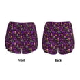 thumbnail image 5 of Vsdgher Mardi Gra2 Print Women's Running Double Layer Shorts High Waisted with Pockets Elastic Yoga Workout Athletic Gym Sports, 5 of 8