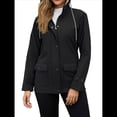 thumbnail image 1 of Chaqueta Impermeable para Mujer, Cortavientos con Capucha, Ideal para Senderismo, Viajes y Actividades Al Aire Libre. Negro XL, 1 of 8
