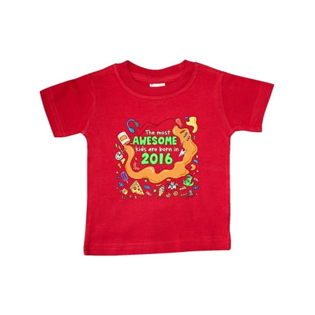

Inktastic The Most Awesome Kids are Born in 2016 Gift Baby Boy or Baby Girl T-Shirt