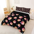 thumbnail image 2 of Manfei Basketball Sport Gamer Full Size Comforter Sets,Boys Ball Games Bedding Comforter Set For Girls,Dark Combined Shade,Black Reversible,3-Piece,1 Comforter and 2 Pillowcases, 2 of 8