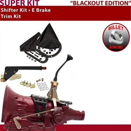 American Shifter 4L60E Shifter Kit Black 8 in. E Brake Trim Kit for ED8E8