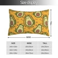 thumbnail image 4 of Disketp Pillow Covers Avocado Dog Pattern Throw Pillow Case Cushion Covers,Cushion For Bedroom,Couch,Home-16"X24", 4 of 9