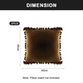 thumbnail image 2 of Decorte Funda de almohada 20x20, paquete de 2 cómodas fundas de almohada cuadradas de terciopelo con pompón suave, decoración para el hogar de granja, 2 of 5
