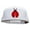 White, variant on Large Lady Bug Patched Superior Cotton Twill Flat Bill Snapback Prostyle Cap - Black OSFM