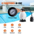 thumbnail image 4 of Sand Filter Above Ground with 1 HP Pool Pump 3500 GPH Flow 16" 6-Way Valve, 4 of 9