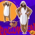 thumbnail image 2 of Veyryth Unisex Sloth Adult Onesie Pajamas, Polar Fleece Animal Pajamas，One-Piece Sleepwear for Men and Women Size S, 2 of 7