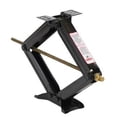 thumbnail image 1 of Husky Towing Leveling Jack 88121 Use To Stabilize RV Frame; Manual; Square Support Brackets; 5000 Pound Weight Capacity; Scissor Type; Black Powder Coated; Set Of 2; With Crank Handle, 1 of 2