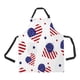 thumbnail image 1 of Delantal con diseño de Corazones de la Bandera Americana ABPHQTO 70x80 cm con bolsillos, 1 of 2