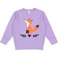 thumbnail image 2 of Inktastic Fox for Girls Woodland Animal Toddler Sweatshirt, 2 of 4