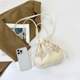 thumbnail image 3 of Bolso Hombro Cuerpo Cruzado para Mujeres Arpillera Floral El Compras Viajes, 3 of 8