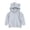 Grey, variant on Toddler Baby Hoodie Solid Long Sleeve Crewneck Pullover for Boys Girls Cute Ear