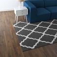 thumbnail image 4 of Modway Marja Moroccan Trellis 5' x 8' Area Rug in Charcoal and Ivory, 4 of 6