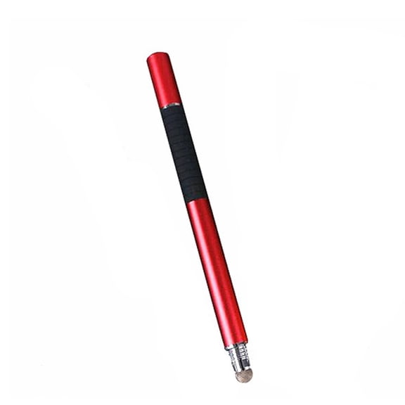 Himition Universal 2 in 1 Disc and Fiber Tip Capacitive Stylus Touch Screen Pen for All Touch Screen Devices Tablets & Cell Phones (Red)