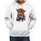 thumbnail image 1 of MHFRRA Sudadera con Capucha Informal de Manga Larga, Suave, Cómoda y Ligera, Estilo Urbano, A La Moda, Deportiva, para Uso Diario Blanco, 1 of 3