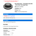 thumbnail image 2 of Rear Brake Rotor - Compatible with 2005 - 2016 Ford F-450 Super Duty 2006 2007 2008 2009 2010 2011 2012 2013 2014 2015, 2 of 2
