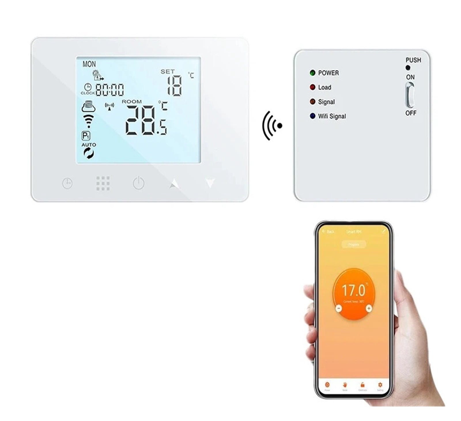 Smart Thermostat Wall-Hung Underfloor Gas Boiler Water Electric Heating Temperature Controller