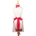 thumbnail image 2 of Contemporary Home Living 35" Red and White "MADE with LOVE" Printed Skirt Apron with Side Pockets, 2 of 2