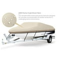 thumbnail image 2 of Seamander 600 Denier Heavy Duty Waterproof Boat Cover, Fits 20'-22' V-Hull Fishing Ski Boats, Beige, 2 of 5