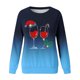 thumbnail image 4 of Gibobby Sudaderas Navideñas para Mujeres Sudadera de Navidad para mujer, divertido árbol de Navidad, camión, gráfico, cuello redondo, moda, ajuste holgado(Azul,CH), 4 of 5