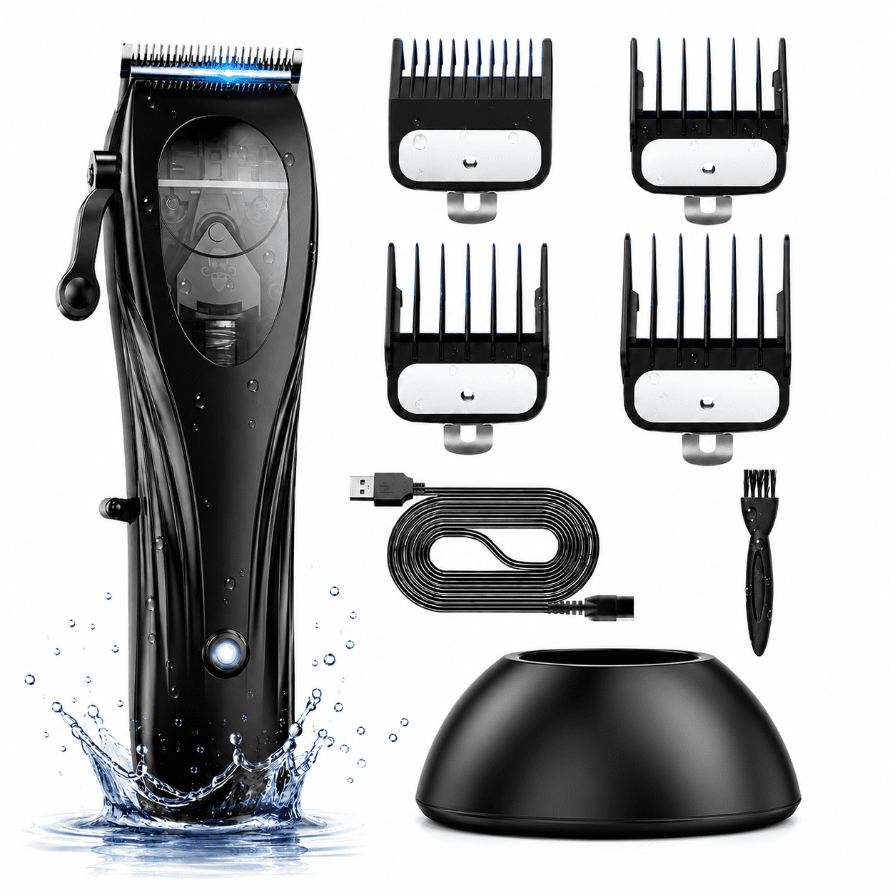 Hair Clippers for Men - 10000RPM Barber Clippers with Upgrated Magnetic Levitation Motor, Cordless Beard Trimmer for Hair Cutting & Grooming