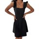 thumbnail image 2 of Lucakuins Vestido de mujer, vestido de verano con cuello cuadrado y espalda descubierta, minivestido de verano para fiesta Lucakuins moda, 2 of 6