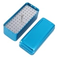 thumbnail image 1 of EeaseMX Estuche esterilizador de autoclave de aluminio de 72 orificios, caja de desinfección dental para herramientas de cuidado bucal (azul), 1 of 7