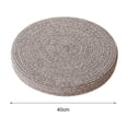 thumbnail image 5 of Ludlz Floor Pillow Natural Eco-friendly Linen Rope Round Woven Wear Resistant Tatami Cushion for Home, 5 of 8