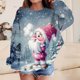 thumbnail image 1 of Blusas y camisas de manga larga con cuello redondo para niños Estampados navideños de manga larga Casual Suelto Forro polar para mayor calidez Sudadera con capucha de manga larga con cuello redondo pa, 1 of 4
