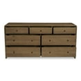 thumbnail image 4 of Moe's Home Collection Riley Wood 7-Drawers Bedroom Dresser in Brown, 4 of 9