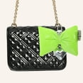 thumbnail image 2 of Unique Bargains 1 Pc Stylish Bow Handbag Charm Bag Accessories Fluorescent Green, 2 of 5