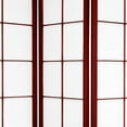 thumbnail image 3 of Oriental Furniture 6 Ft Tall Zen Shoji Room Divider, Rosewood color, 4 panel, shoji paper, 3 of 3