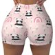 thumbnail image 2 of Balery Cute Cartoon Panda Pantalones cortos de entrenamiento estampados para mujer, sin costuras, ajustados, para gimnasio, yoga, correr, deportes, ejercicio activo, fitness.-X-Large, 2 of 8